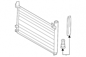 Air conditioner radiator condenser Toyota Prius 30 10-15 KOYORAD Japan