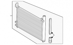 Lexus CT200h 11-17 air conditioner condenser radiator