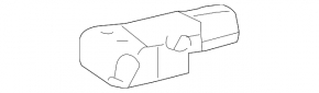 Left door airbag sensor for Toyota Prius 2006.