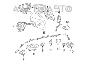 Left door airbag sensor for Toyota Prius 2006.