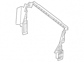 Upper radiator deflector Mercedes GLK-class X204 13-15 2.1d, 3.5