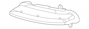 Daytime running lights (DRL) right Mercedes W221 10-13 LED