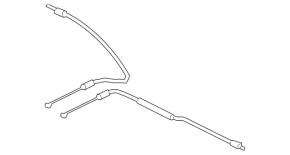 Parking brake cable rear right Mercedes Metris W447 16-23