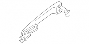 Door handle outer rear right Mazda CX-5 13-16
