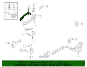 Mazda CX-5 13-16 right outer front door handle