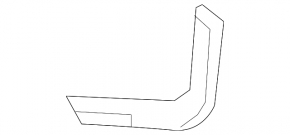 Rear bumper mount left Mazda CX-7 06-09