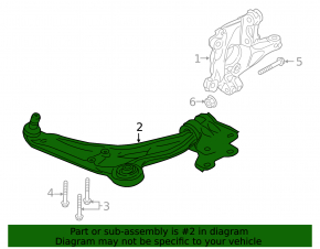 Lower control arm front left Ford Edge 15-