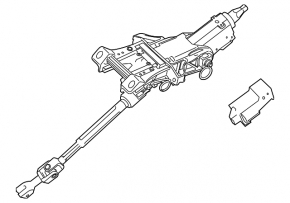 Ford Edge 15-24 Steering Column with Gimbal and Active Steering