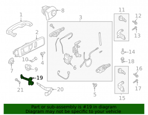 Front right door limiter Ford Explorer 20-