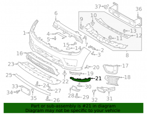 Right front bumper cover for Land Rover Range Rover Sport 18-22 rest.