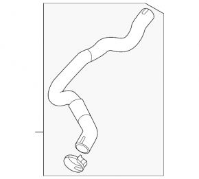 Left cooling pipe Mazda 3 19-23 2.5 Mexico built, second