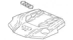 Engine cover Audi Q5 80A 18-20 3.0T