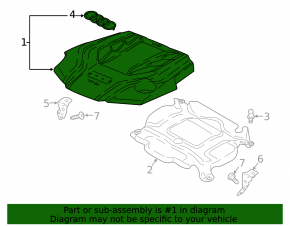 Engine cover Audi Q5 80A 18-20 3.0T