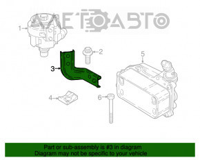 Bracket auxiliary cooling pump BMW X1 F48 16-22 B46