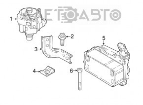 Bracket auxiliary cooling pump BMW X1 F48 16-22 B46