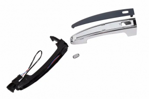Door handle outer rear left Chevrolet Impala 14-20 keyless, chrome