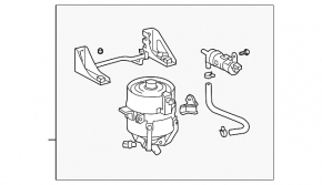 Tank thermos cooling system Toyota Prius 20 04-09 without pump