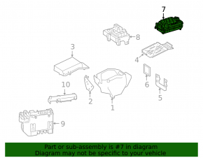 Mercedes W221 Underhood Fuse Box