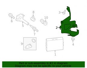 Bracket of the ECU unit of the engine computer Subaru Forester 14-16 SJ 2.5