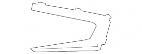 Lower left bumper molding for Chevrolet Malibu 16-18 pre-restored models without DRL