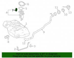 Fuel pressure sensor Mercedes CLA 250 14-19 on the fuel rail