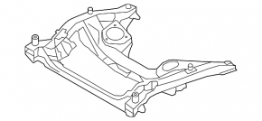 Front subframe BMW 5 F10 11-16 3.0, 3.0T RWD