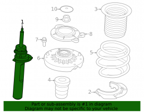 Front left shock absorber BMW 2 F44 20-24 228i