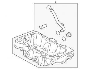 Oil pan Volvo V90 17-22 usa T5 2.0T chipped