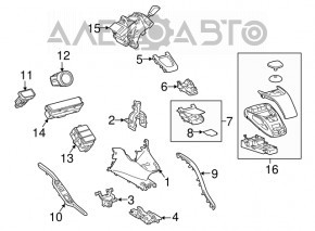 Gearbox shifter Lexus Hs250h 10-12