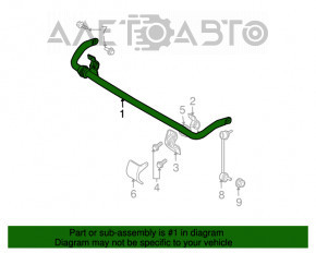 Front stabilizer Chrysler 300 11- RWD