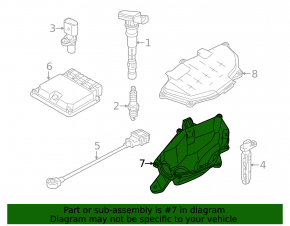 ECU housing Audi A6 C7 12-18 2.0T, 3.0T