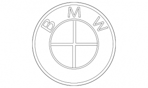 BMW iX 21-25 hood badge emblem