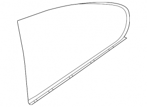 Rear right blind glass window BMW 335i e92 07-13