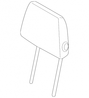 BMW i3 14-21 rear left headrest, cloth, gray