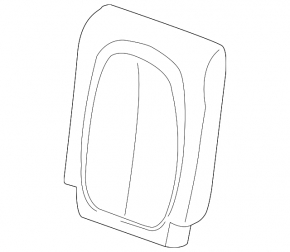Rear seat backrest trim, 2nd row, left, BMW X1 F48 16-22, beige leather, Sensatec, Oyster