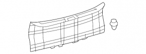 Trunk opening trim Toyota Solara 2.4 04-08