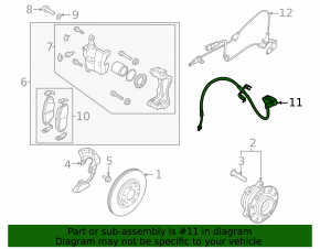 Front right brake hose Kia K5 21-26