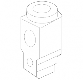 Air conditioning heater valve Audi A3 8V 16-18 e-tron dual-zone climate control