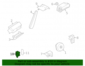 Front left airbag sensor for BMW X5 X6 E70 E71 07-13