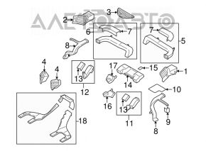 Subaru b9 Tribeca left air duct