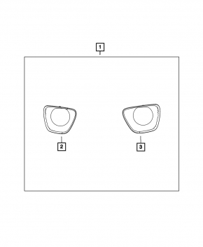 Fog light frame left Jeep Grand Cherokee WK2 11-13 chrome SIGNEDA