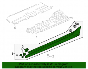 Right threshold Honda Civic XI FE/FL 22- 5d