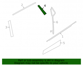 Door trim side rear left Nissan Rogue Sport 17-19 rear