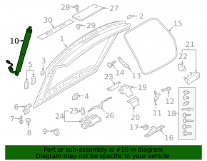 Left tailgate shock absorber Audi Q3 83A 19-25 electric