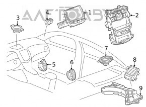 Speaker rear left Chevrolet Bolt 17- BOSE