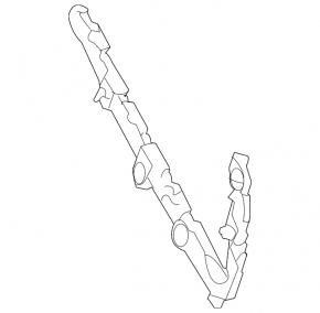 Right rear bumper mount for Nissan Altima 2012 sedan