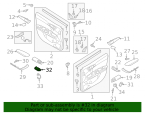 Front left window lift control Mitsubishi Eclipse Cross 18-24