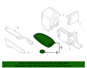 Hyundai Sonata 20-23 5-button key, without Digital Key