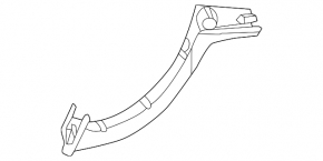 Trunk hinge trim right Mercedes CLA 14-19