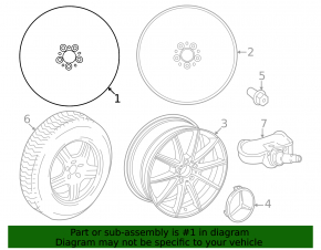 Wheel disk R19 x 8J ET61 Mercedes W167 GLE 350 450 20-24 curb